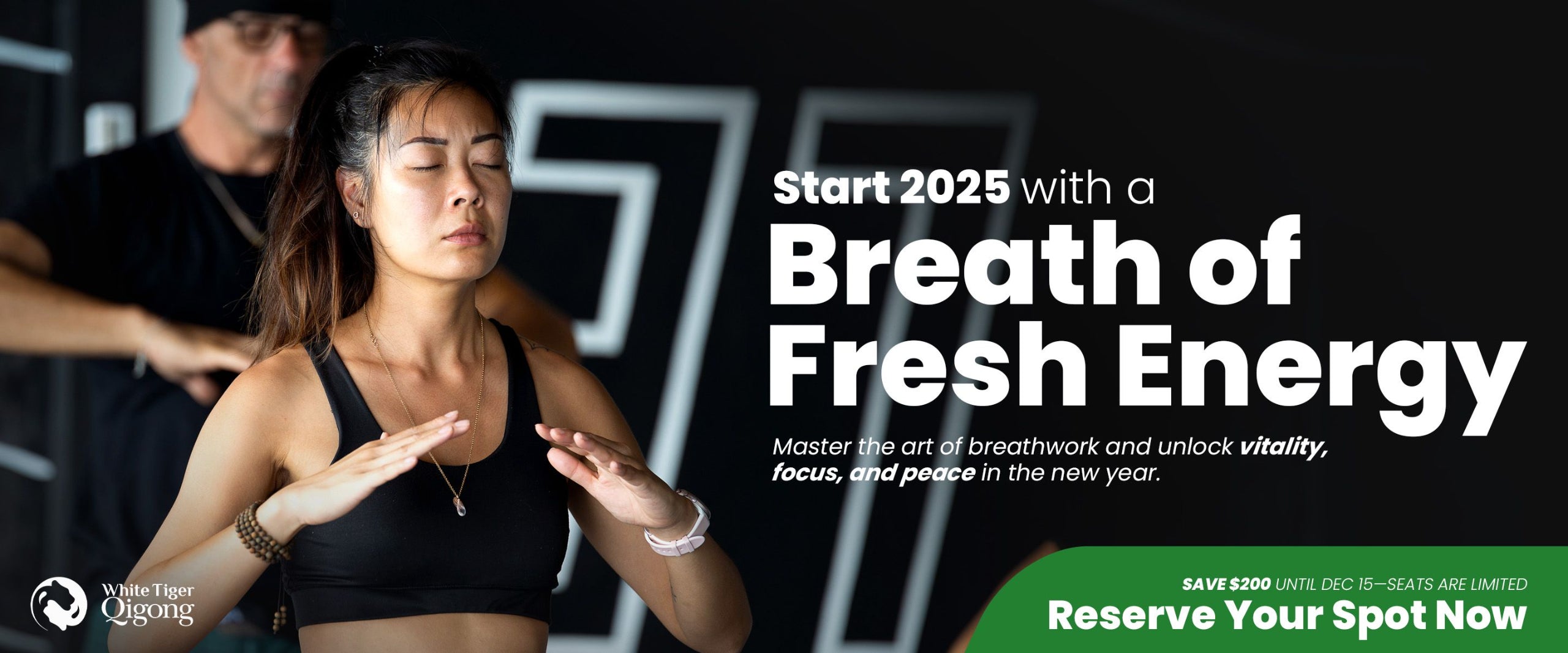 Master the art of breathwork and unlock vitality, focus and peace in the new year