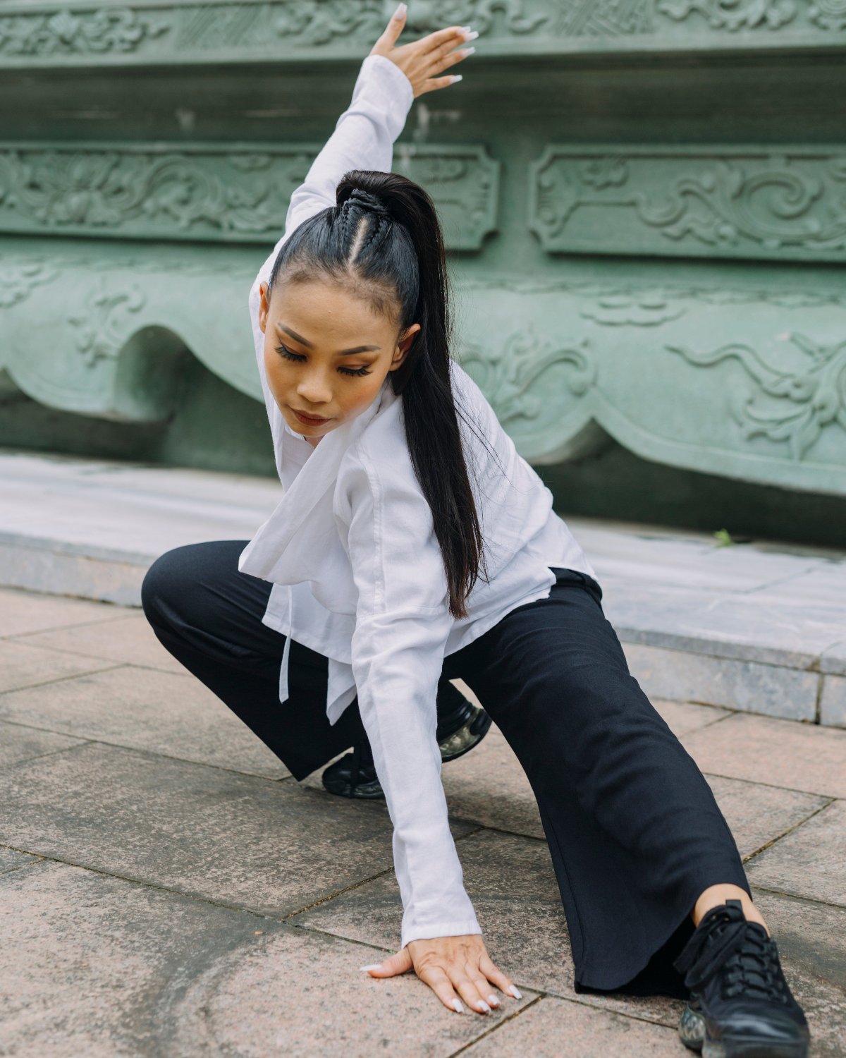 Women's Harmony Flare Pants - White Tiger Qigong