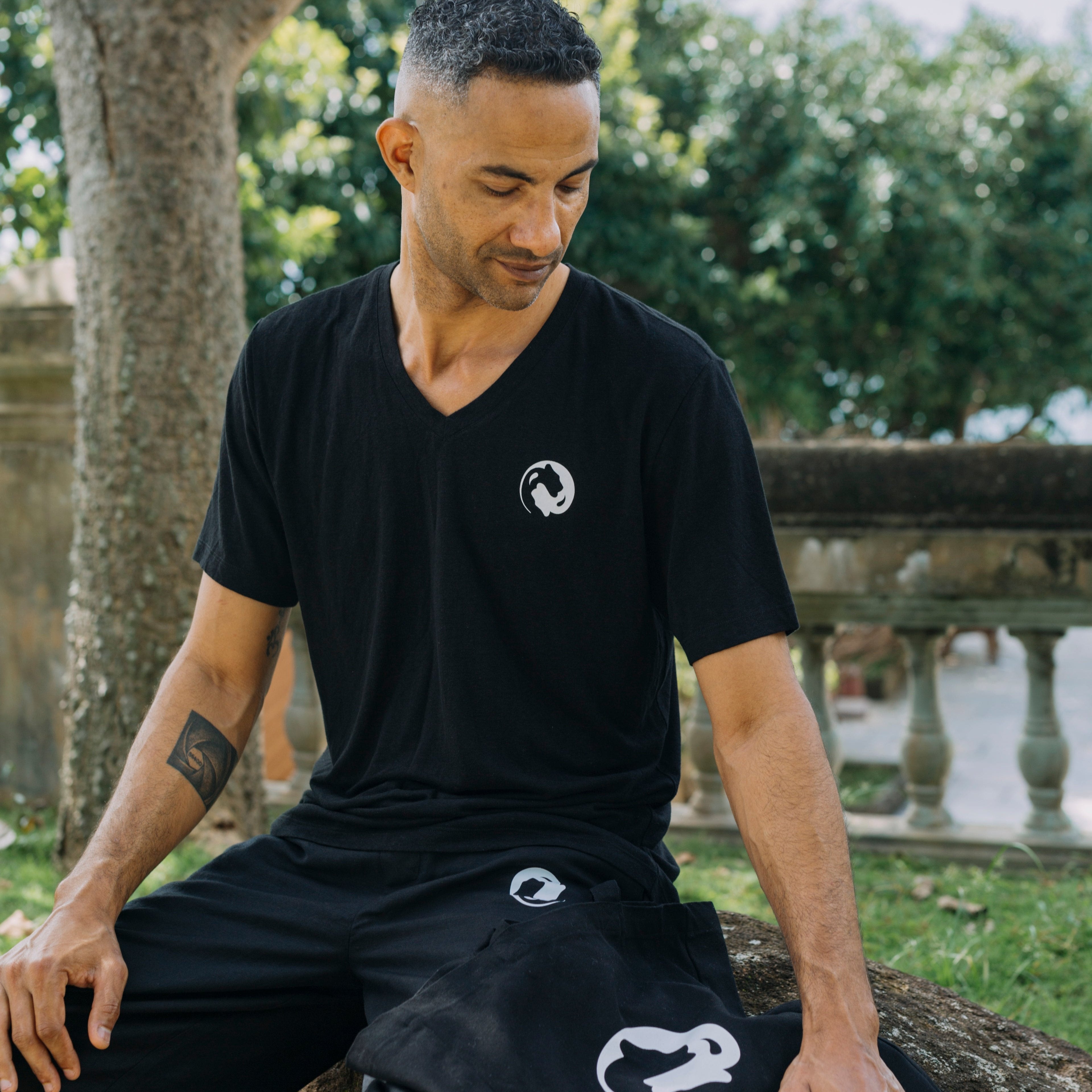 V-Neck Shirts - White Tiger Qigong