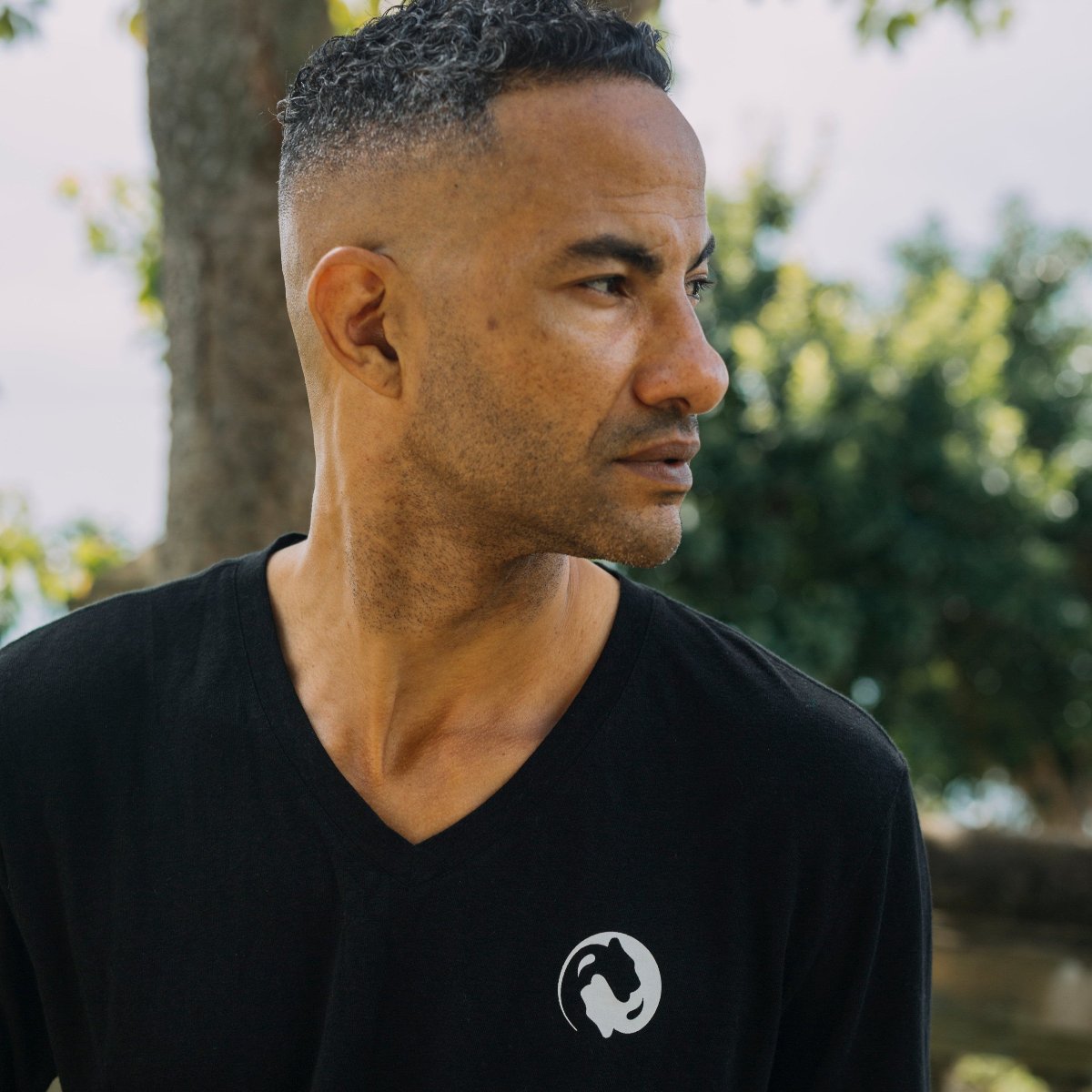 V-Neck Shirts - White Tiger Qigong