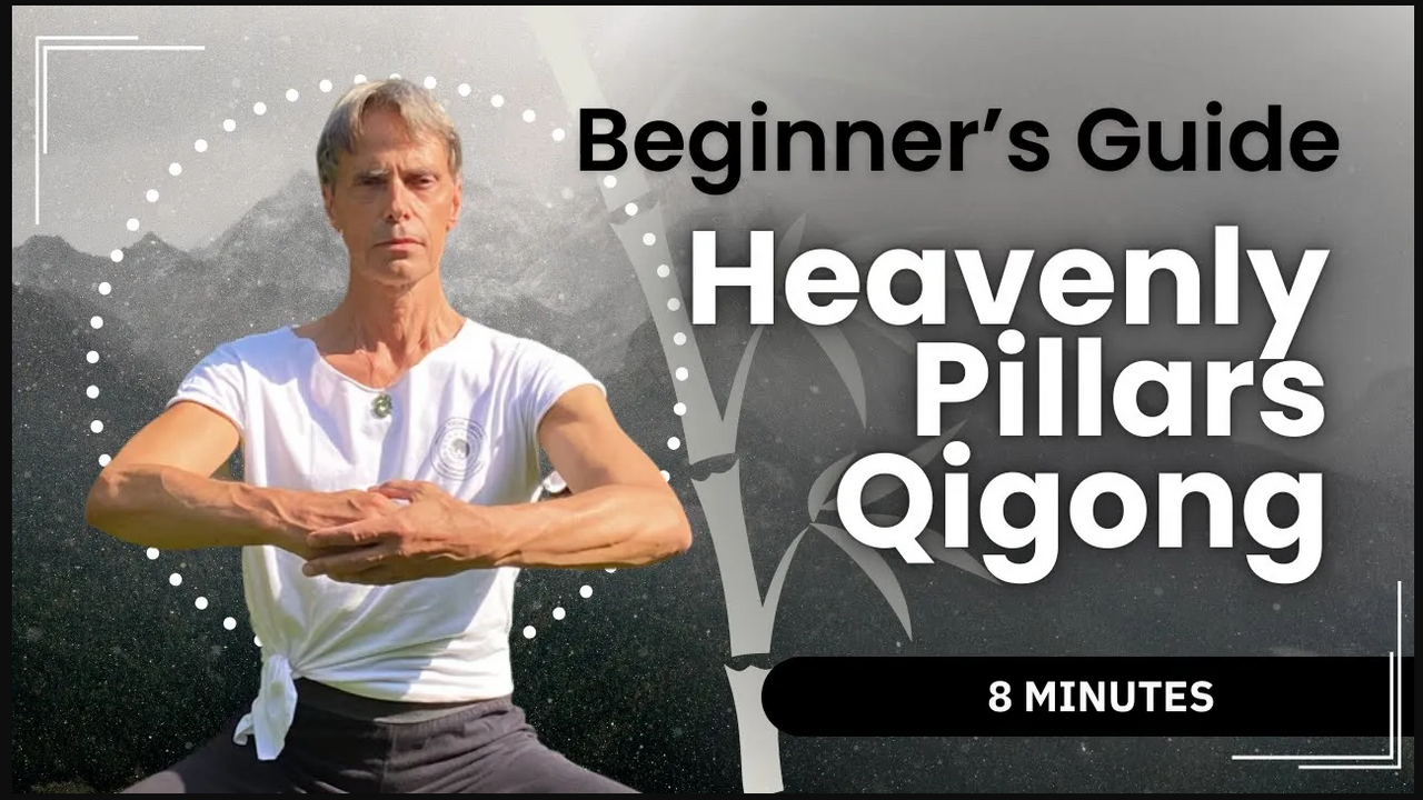 A man doing a Qigong stance