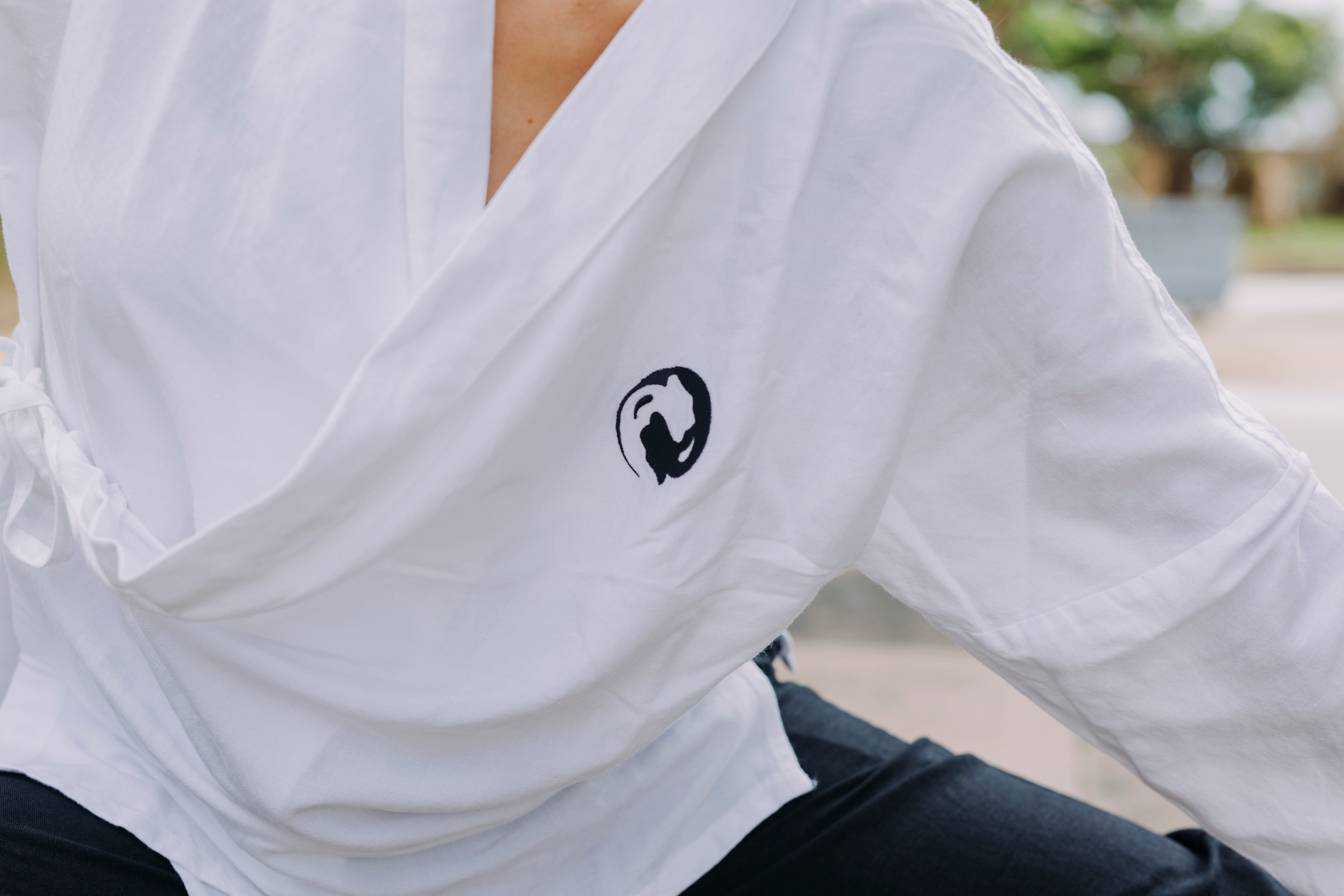 Kimono Style Wrap Tops - White Tiger Qigong