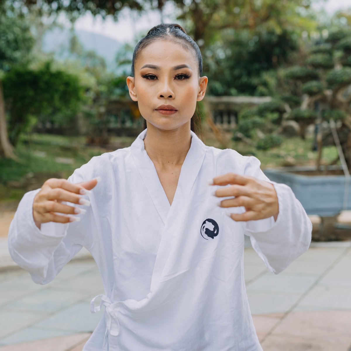 Kimono Style Wrap Tops - White Tiger Qigong