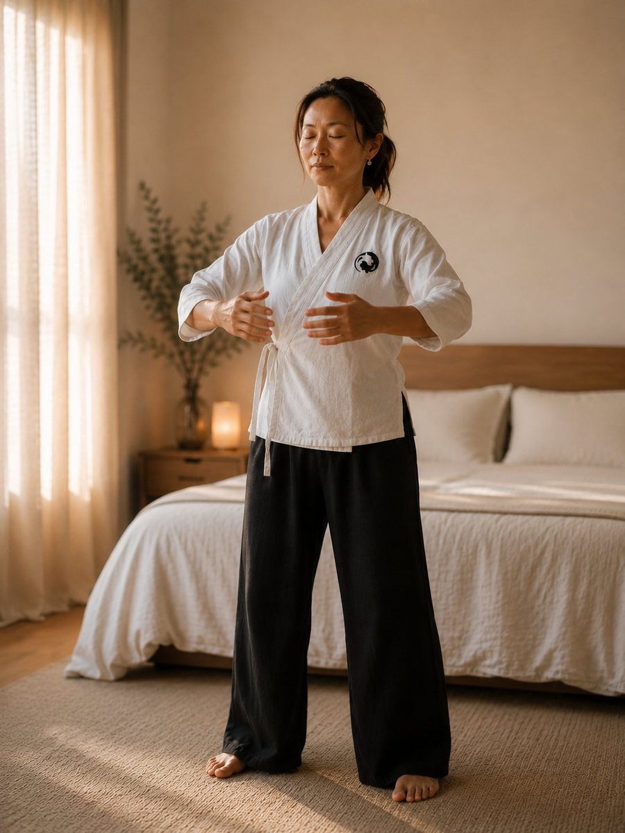 Qigong practice for sleep