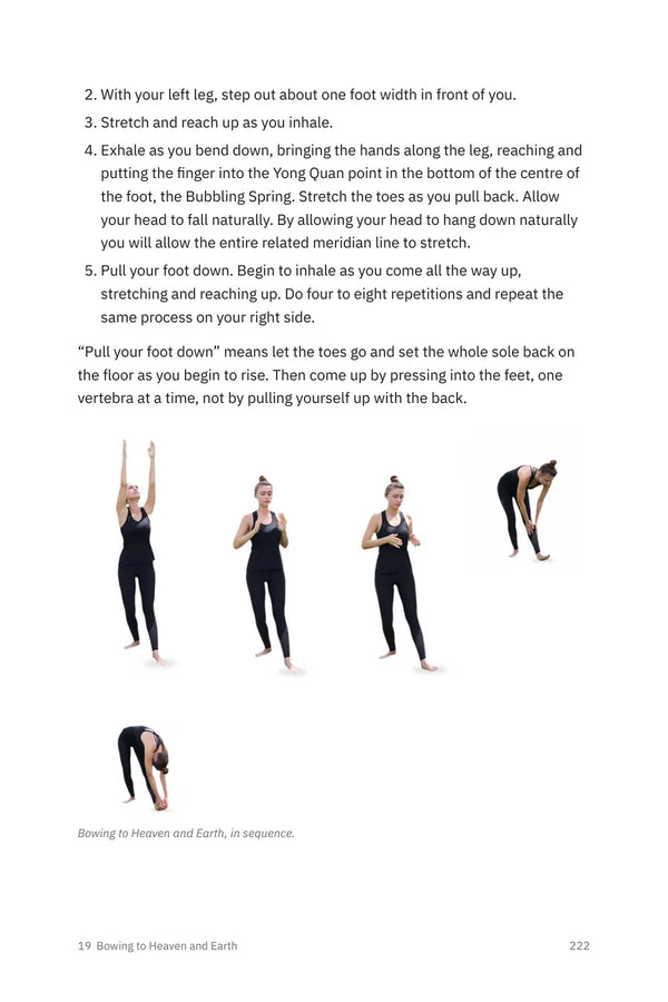 Page 222: Bowing to Heaven and Earth, steps and photo sequence